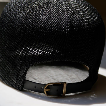 black cap hat silver